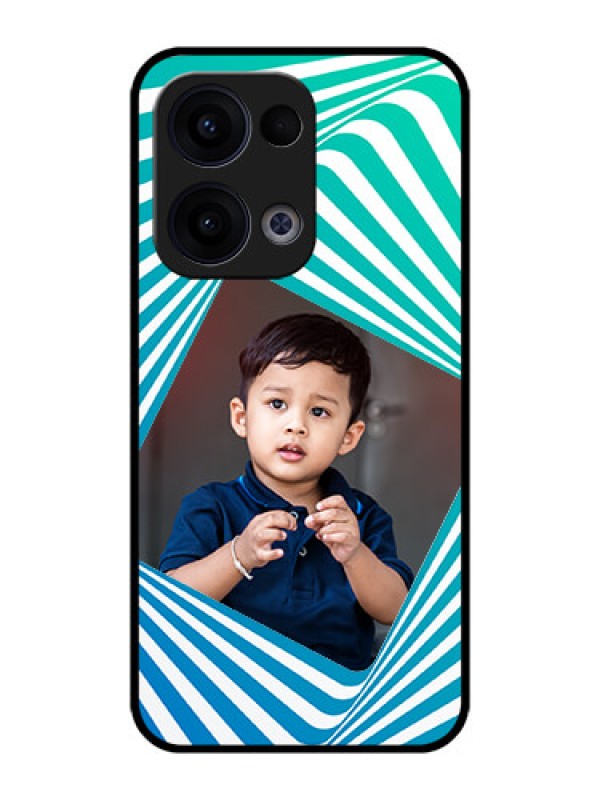 Custom Reno 13 5G Custom Metal Phone CaseAbstract Spiral Design