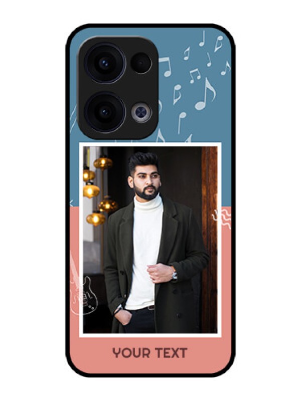 Custom Reno 13 5G Custom Metal Phone CaseWith Color Musical Note Design