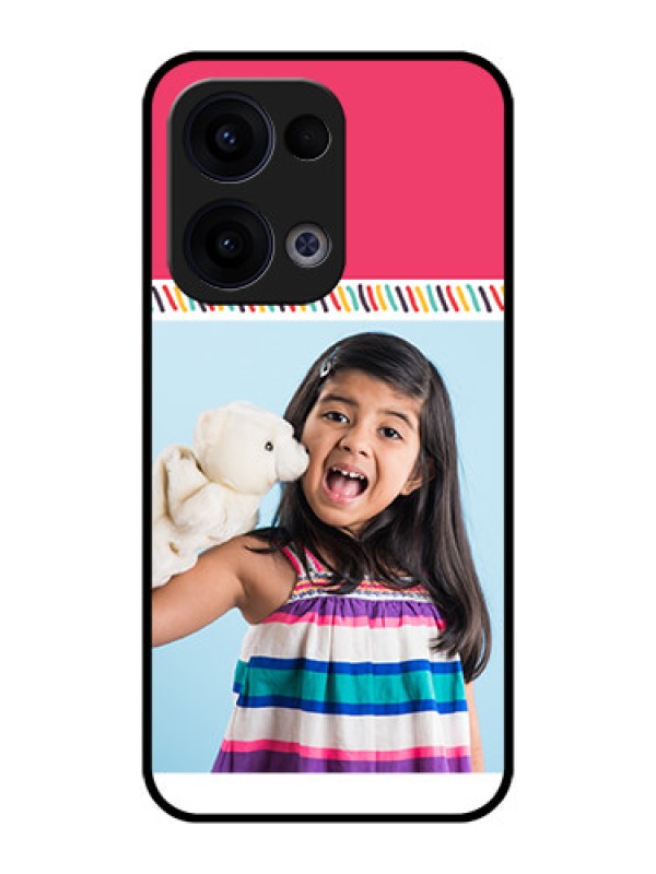 Custom Reno 13 5G Custom Metal Phone CaseLine Art Design