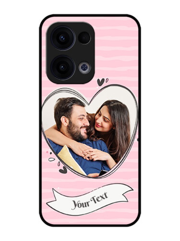 Custom Reno 13 5G Custom Metal Phone CaseVintage Heart Design