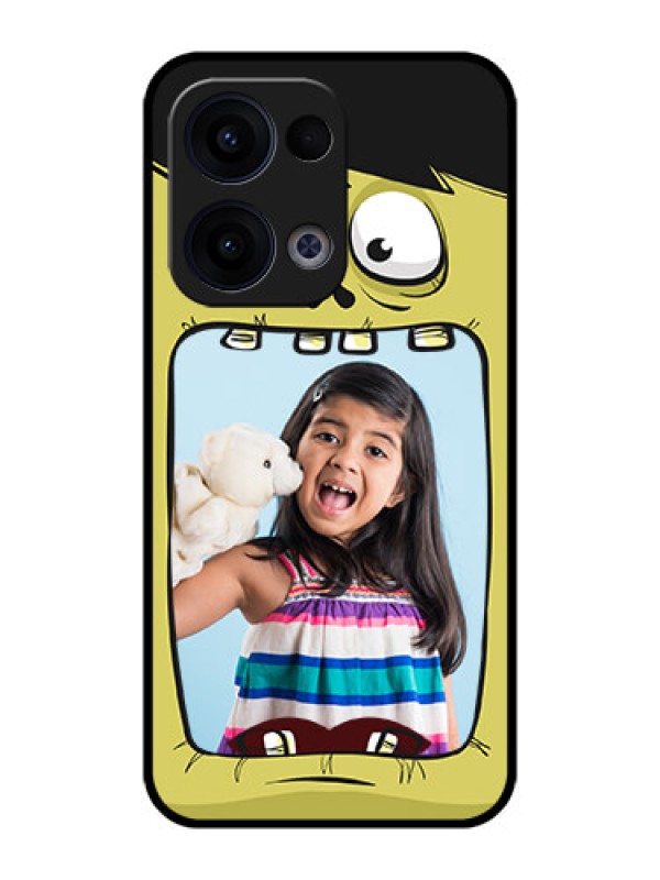 Custom Reno 13 5G Custom Metal Phone CaseCartoon Monster Back Case Design