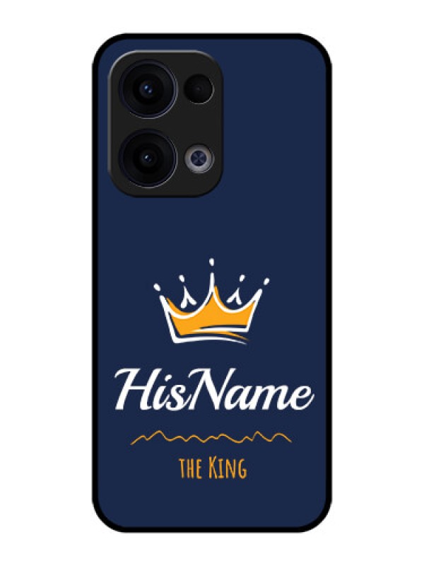 Custom Reno 13 5G Custom Metal Phone CaseKing With Name Design