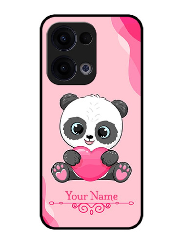 Custom Reno 13 5G Custom Metal Phone CaseCute Panda Design