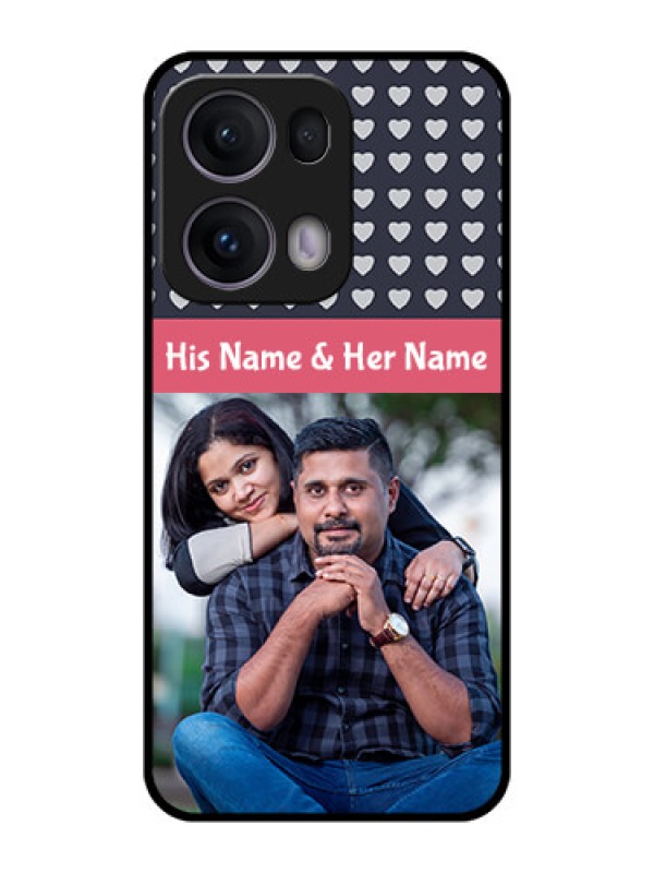 Custom Reno 13 Pro 5G Custom Metal Phone CaseLove Symbols Design