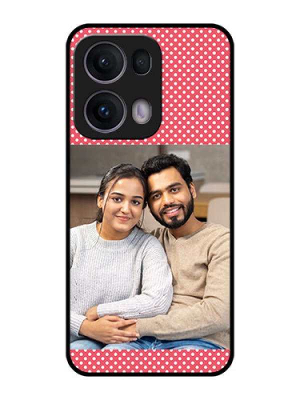 Custom Reno 13 Pro 5G Custom Metal Phone CaseWhite Dotted Design