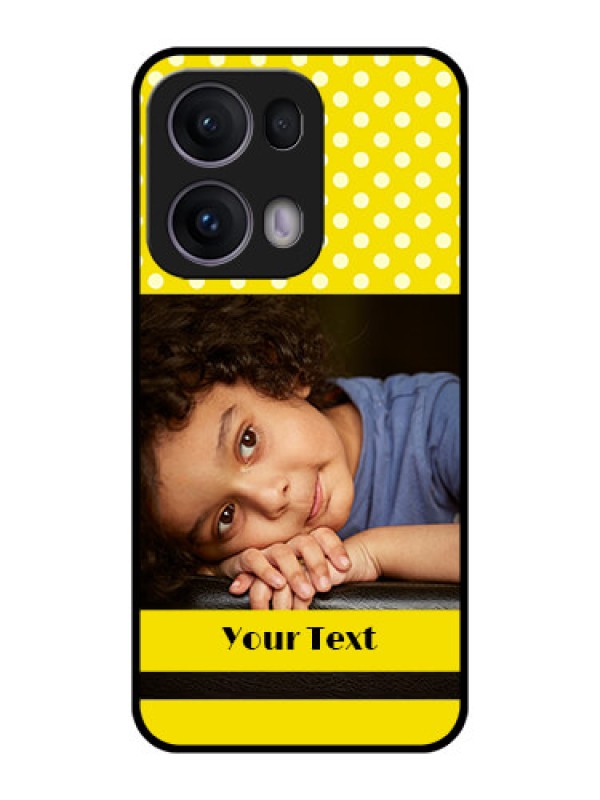 Custom Reno 13 Pro 5G Custom Metal Phone CaseBright Yellow Case Design