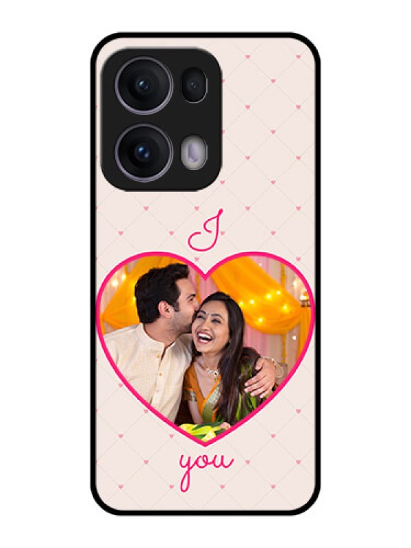 Custom Reno 13 Pro 5G Custom Metal Phone CaseHeart Shape Design