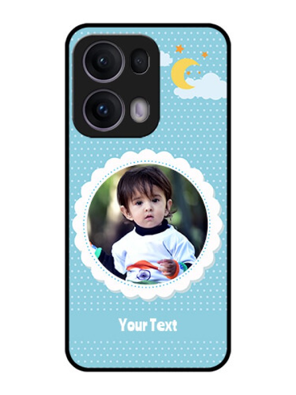 Custom Reno 13 Pro 5G Custom Metal Phone CaseViolet Pattern Design