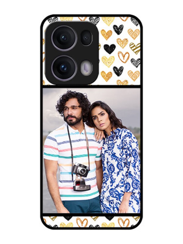 Custom Reno 13 Pro 5G Custom Metal Phone CaseLove Symbol Design