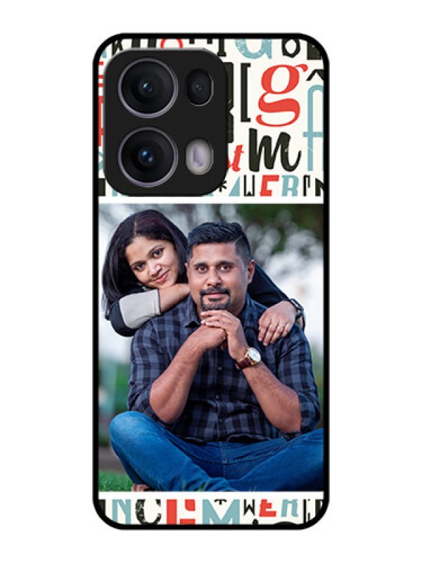 Custom Reno 13 Pro 5G Custom Metal Phone CaseAlphabet Design