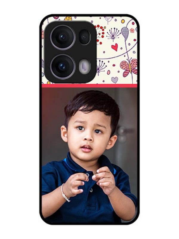 Custom Reno 13 Pro 5G Custom Metal Phone CasePremium Floral Design