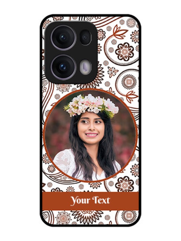 Custom Reno 13 Pro 5G Custom Metal Phone CaseAbstract Flower Design