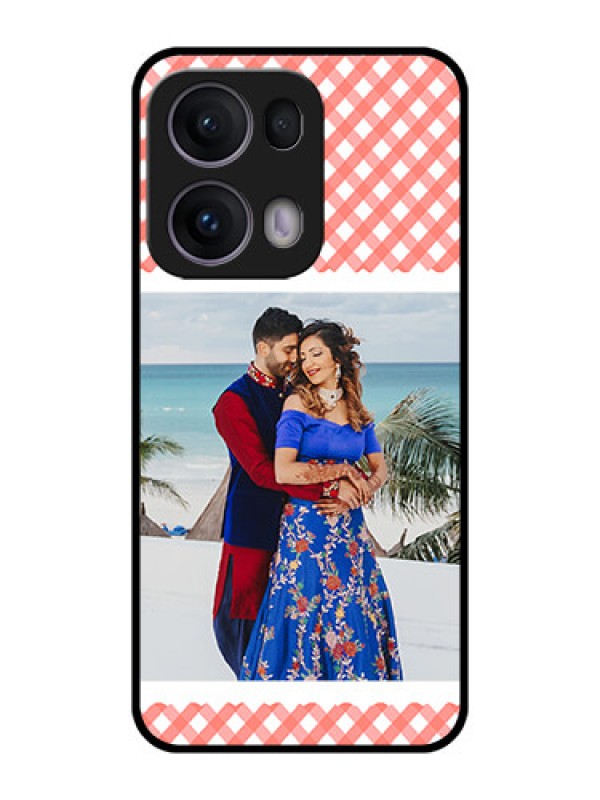 Custom Reno 13 Pro 5G Custom Metal Phone CasePink Pattern Design