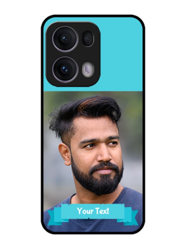 Custom Reno 13 Pro 5G Custom Metal Phone CaseBlue Color Design