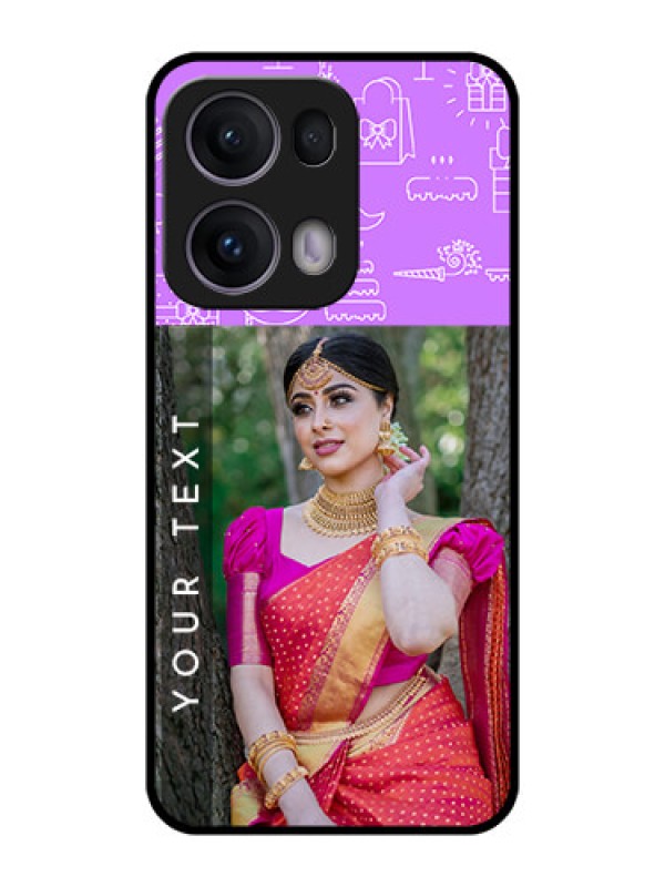 Custom Reno 13 Pro 5G Custom Metal Phone CaseBirthday Icons Design