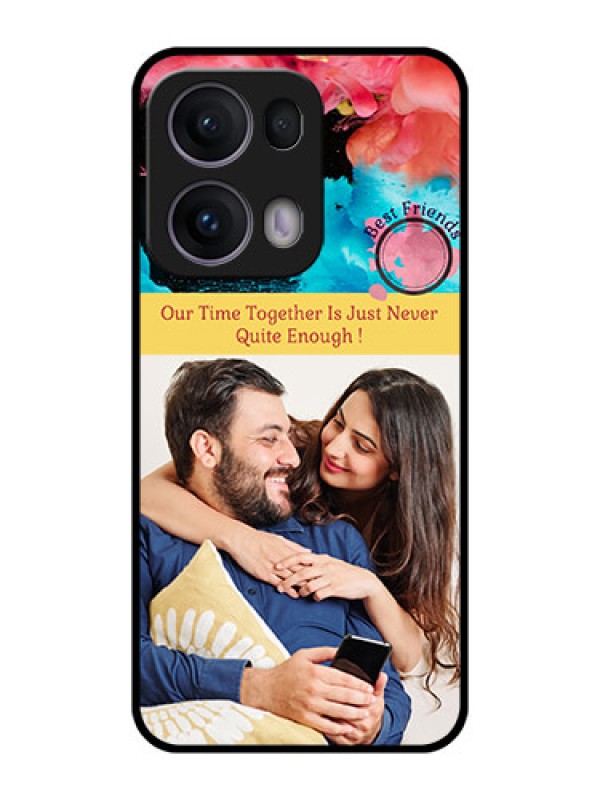 Custom Reno 13 Pro 5G Custom Metal Phone CaseQuote With Acrylic Painting Design