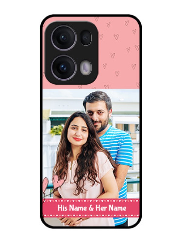 Custom Reno 13 Pro 5G Custom Metal Phone CaseLove Design Peach Color