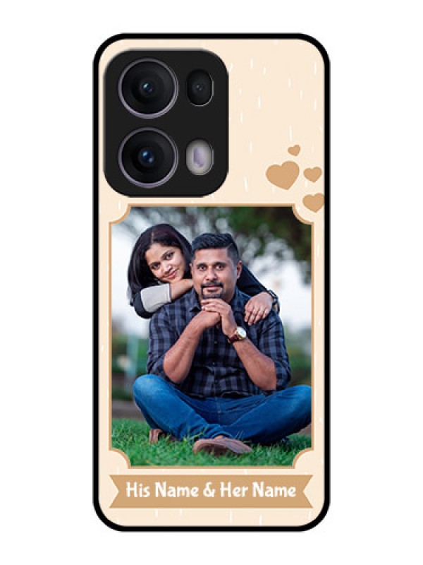 Custom Reno 13 Pro 5G Custom Metal Phone CaseWith Confetti Love Design