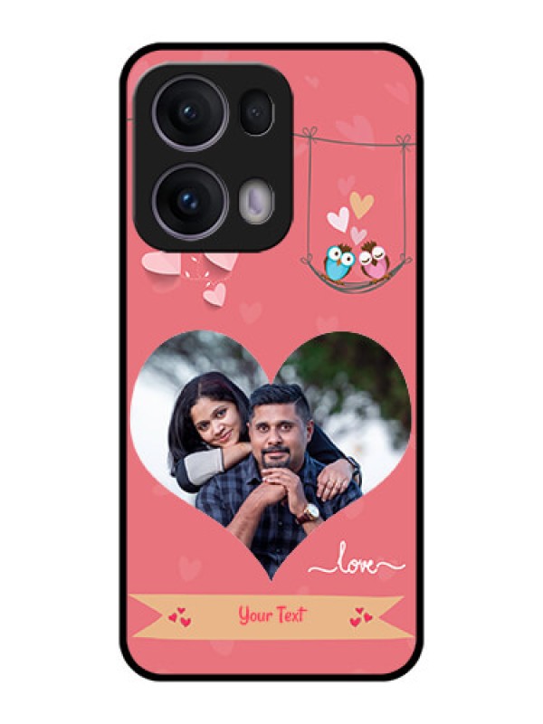 Custom Reno 13 Pro 5G Custom Metal Phone CasePeach Color Love Design