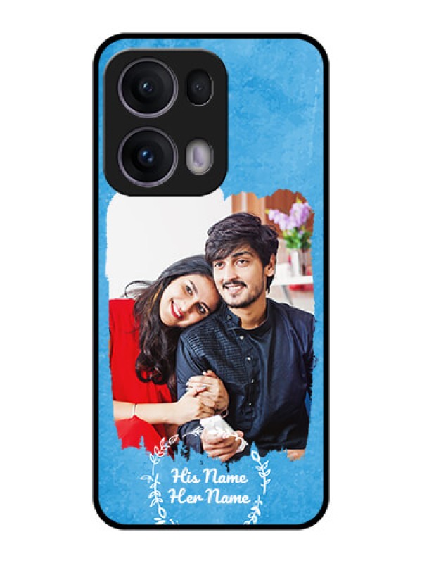 Custom Reno 13 Pro 5G Custom Metal Phone CaseBlue Color Vintage Design