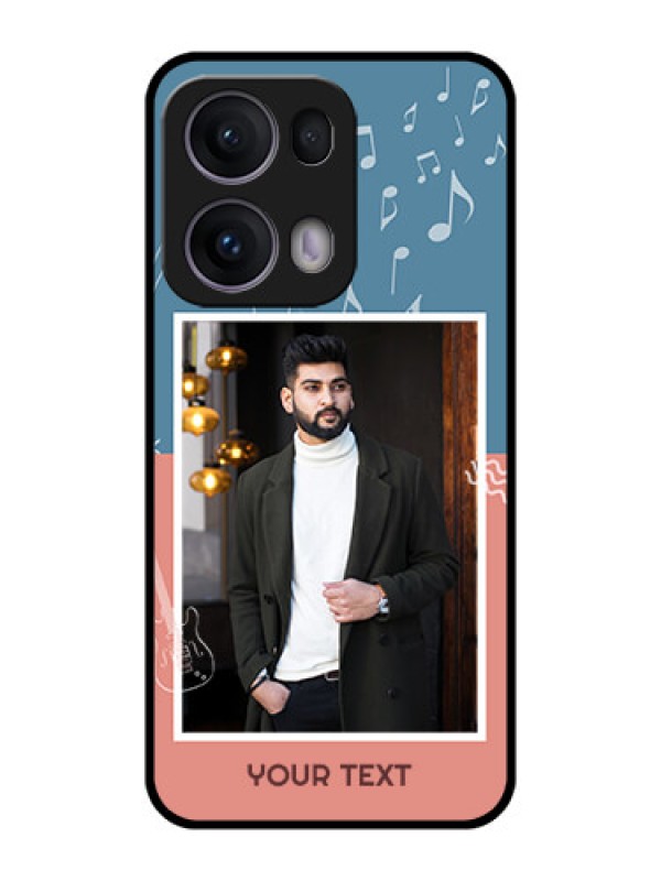 Custom Reno 13 Pro 5G Custom Metal Phone CaseWith Color Musical Note Design