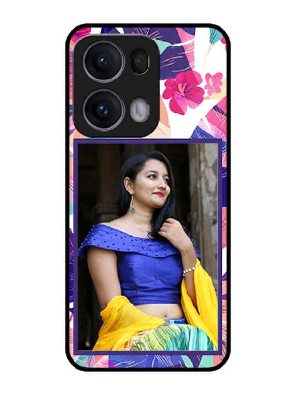 Custom Reno 13 Pro 5G Custom Metal Phone CaseAbstract Floral Design