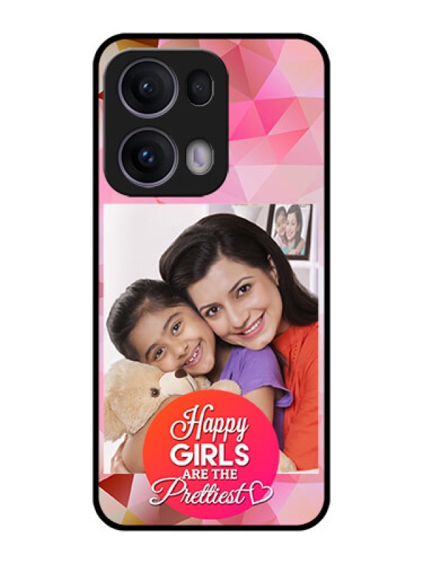 Custom Reno 13 Pro 5G Custom Metal Phone CaseAbstract Triangle Design