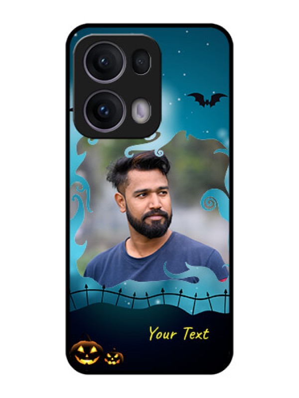 Custom Reno 13 Pro 5G Custom Metal Phone CaseHalloween Frame Design