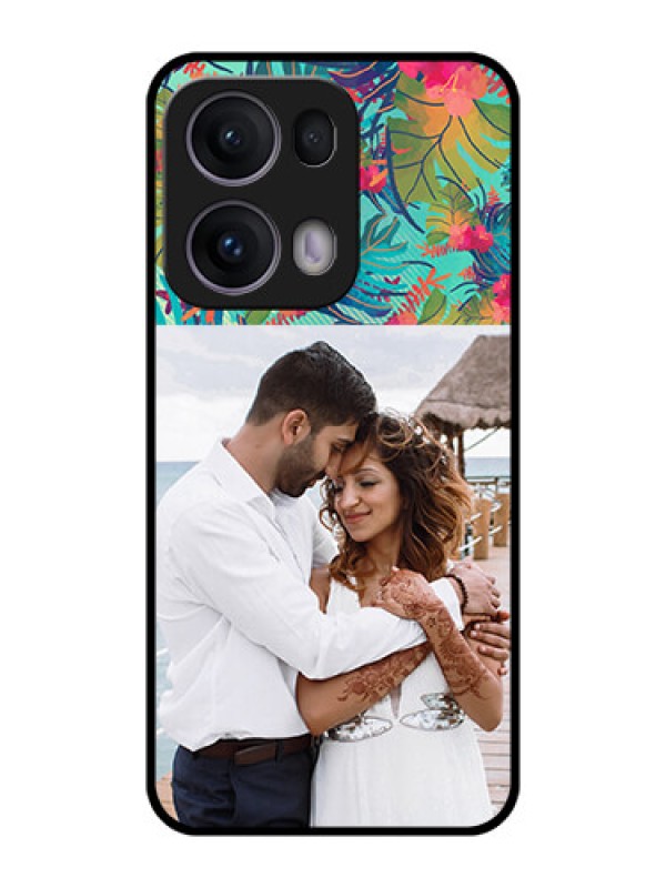 Custom Reno 13 Pro 5G Custom Metal Phone CaseWatercolor Floral Design