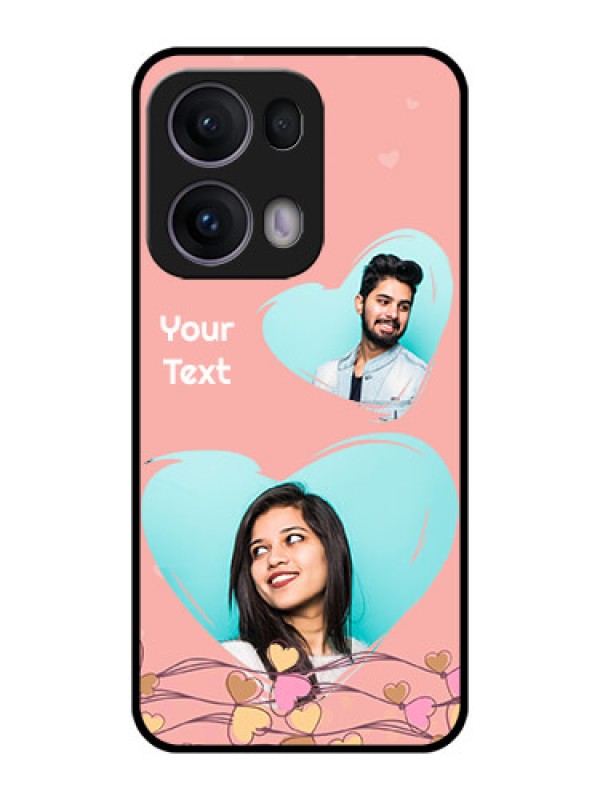 Custom Reno 13 Pro 5G Custom Metal Phone CaseLove Doodle Design