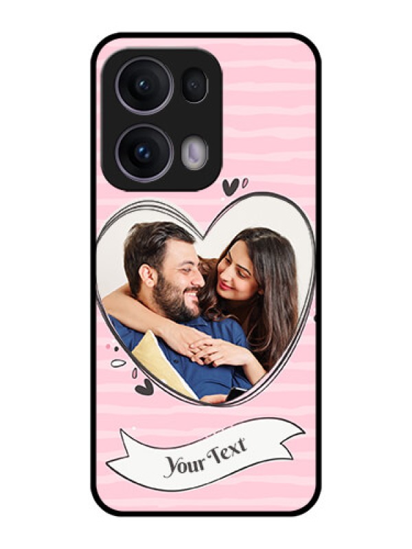 Custom Reno 13 Pro 5G Custom Metal Phone CaseVintage Heart Design