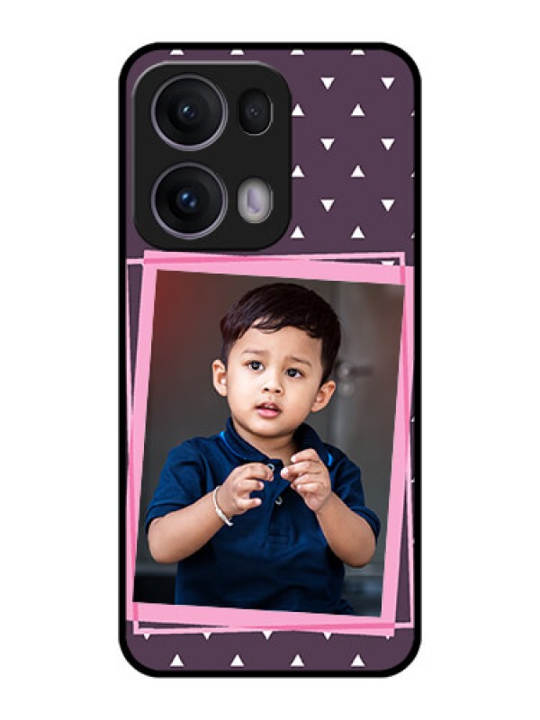 Custom Reno 13 Pro 5G Custom Metal Phone CaseTriangle Pattern Dotted Design