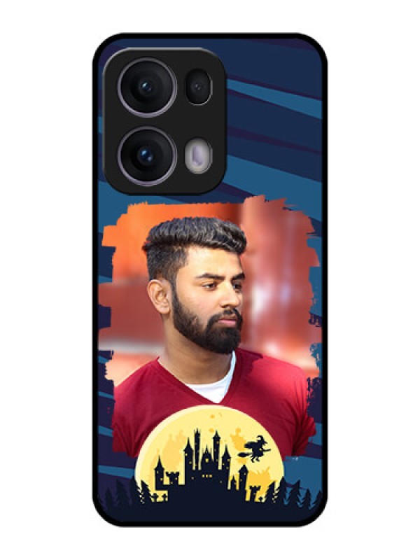 Custom Reno 13 Pro 5G Custom Metal Phone CaseHalloween Witch Design