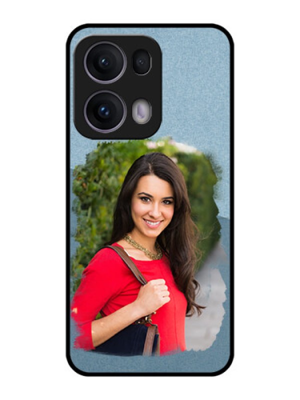 Custom Reno 13 Pro 5G Custom Metal Phone CaseGrunge Line Art Design