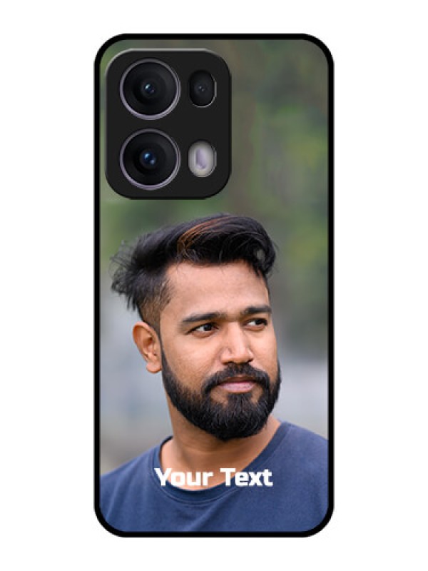 Custom Reno 13 Pro 5G Custom Metal Phone CasePhoto With Text Design