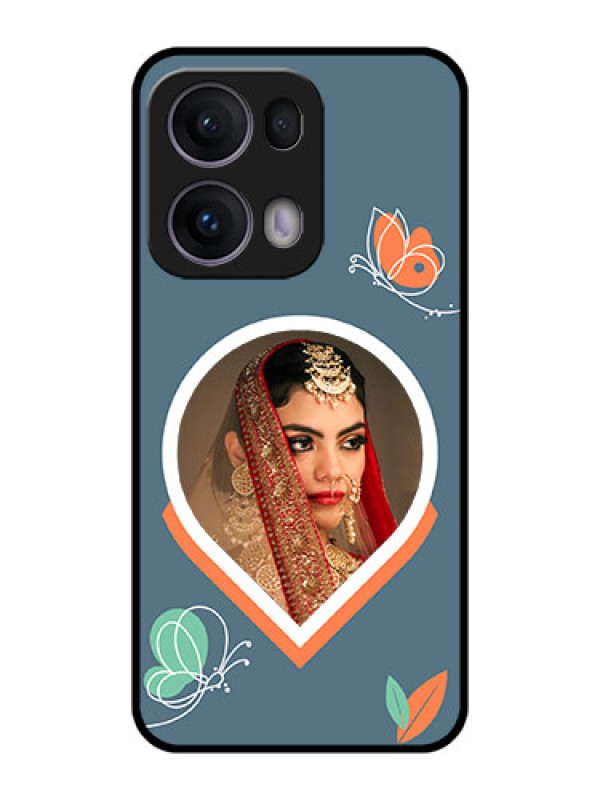 Custom Reno 13 Pro 5G Custom Metal Phone CaseDroplet Butterflies Design