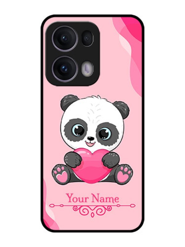 Custom Reno 13 Pro 5G Custom Metal Phone CaseCute Panda Design