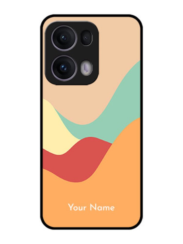 Custom Reno 13 Pro 5G Custom Metal Phone CaseOcean Waves Multi - Colour Design