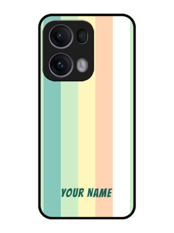 Custom Reno 13 Pro 5G Custom Metal Phone CaseMulti - Colour Stripes Design