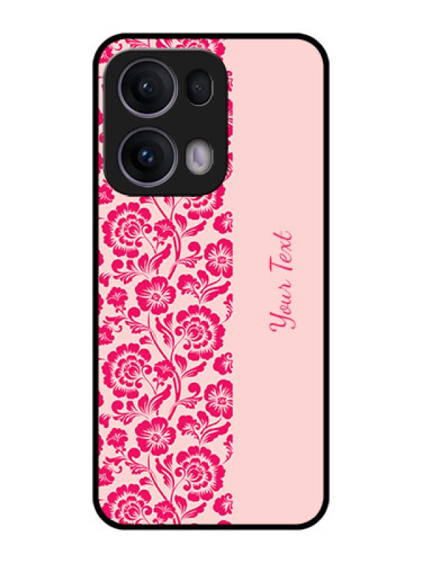 Custom Reno 13 Pro 5G Custom Metal Phone CaseAttractive Floral Pattern Design