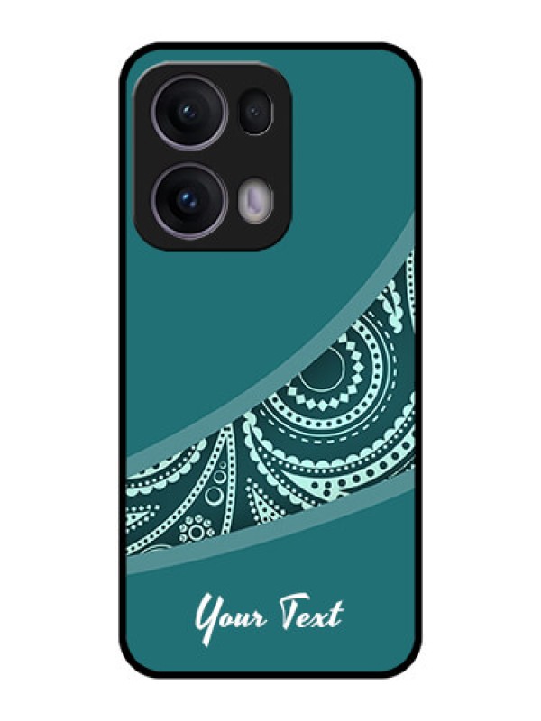 Custom Reno 13 Pro 5G Custom Metal Phone CaseSemi Visible Floral Design