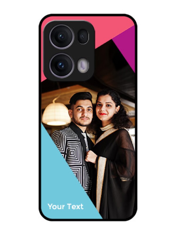 Custom Reno 13 Pro 5G Custom Metal Phone CaseStacked Triple Colour Design