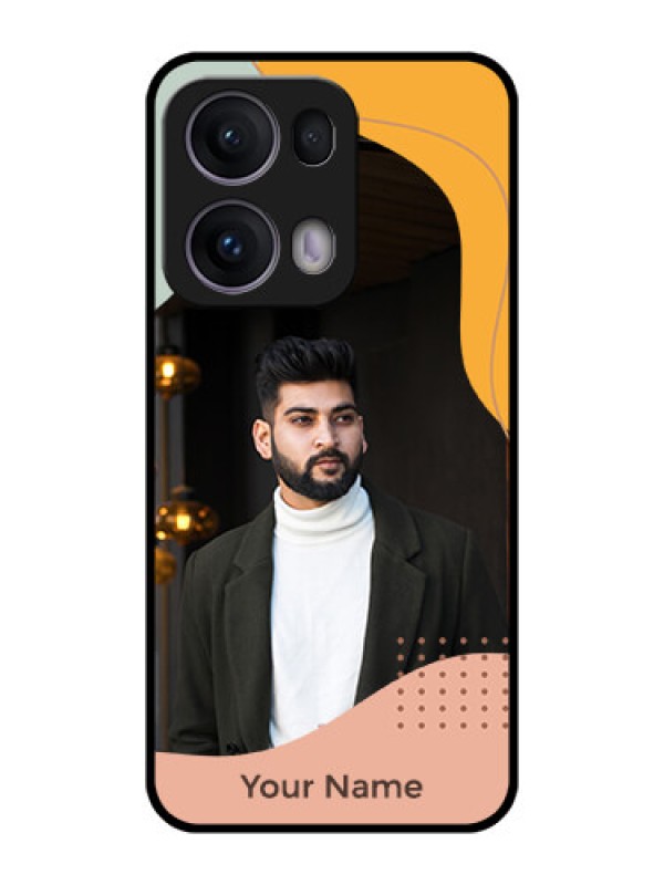 Custom Reno 13 Pro 5G Custom Metal Phone CaseTri - Coloured Overlay Design