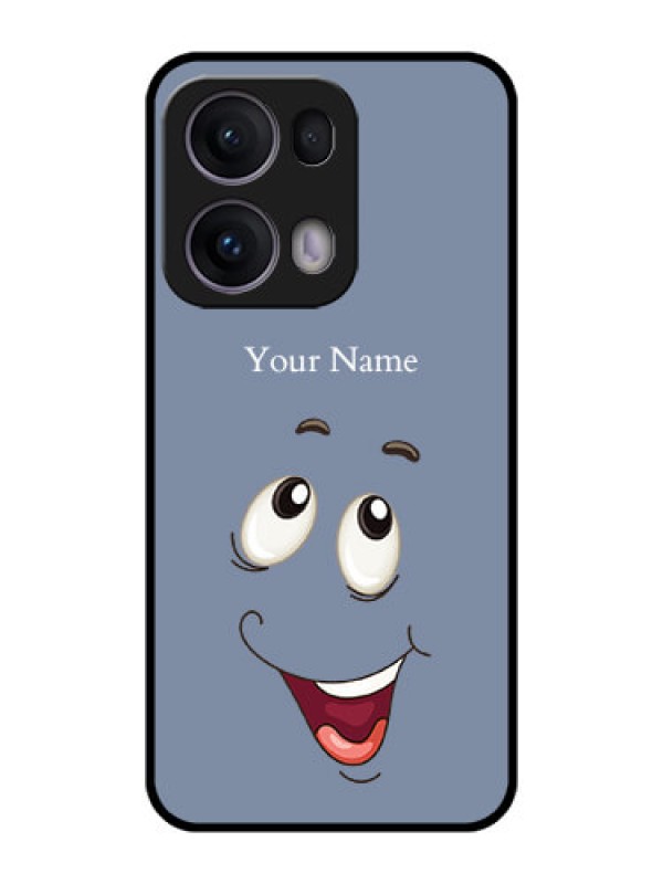 Custom Reno 13 Pro 5G Custom Metal Phone CaseLaughing Cartoon Face Design