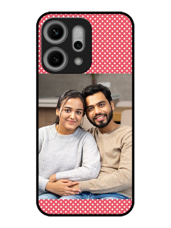 Custom Oppo Reno 14 Pro 5G Custom Metal Phone Case - White Dotted Design