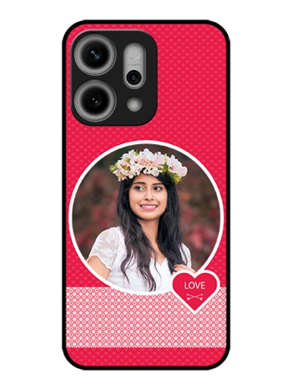 Custom Oppo Reno 14 Pro 5G Custom Metal Phone Case - Pink Color Pattern Design