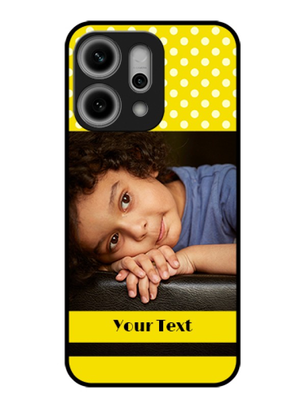 Custom Oppo Reno 14 Pro 5G Custom Metal Phone Case - Bright Yellow Case Design