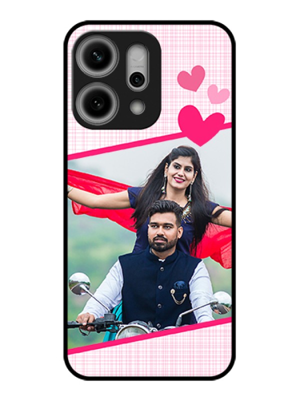 Custom Oppo Reno 14 Pro 5G Custom Metal Phone Case - Love Shape Heart Design