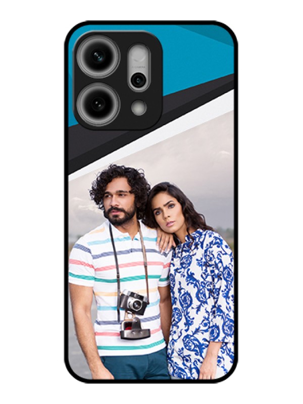 Custom Oppo Reno 14 Pro 5G Custom Metal Phone Case - Simple Pattern Photo Upload Design