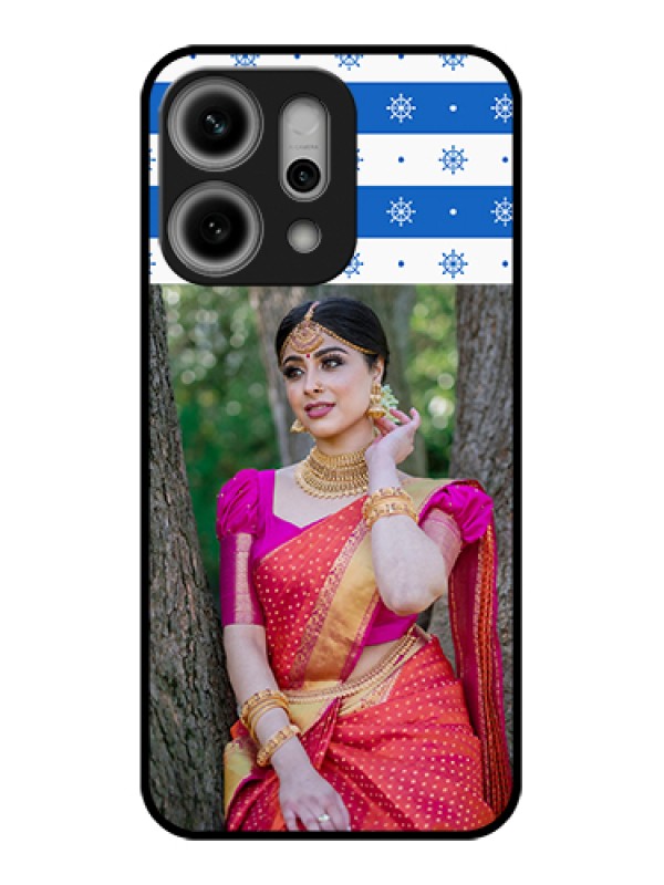 Custom Oppo Reno 14 Pro 5G Custom Metal Phone Case - Snow Pattern Design